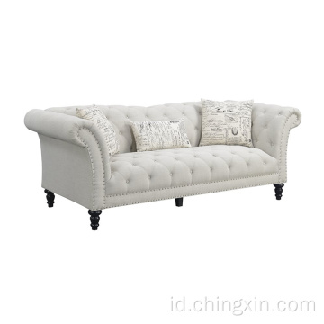 Sofa Set Perabotan Sofa Ruang Tamu 3 Kursi